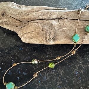 Elegant Green Beaded Necklace